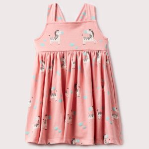 Vestido para niña de Cebras Salmon