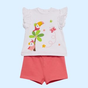 Conjunto Manga Corta de niña Jungla