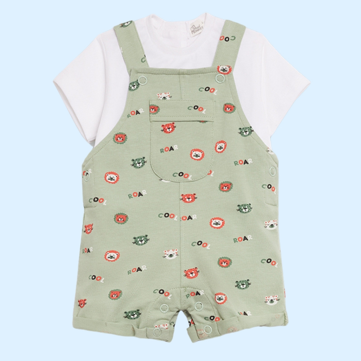 Peto Rec Nacido Niño Verde Seco