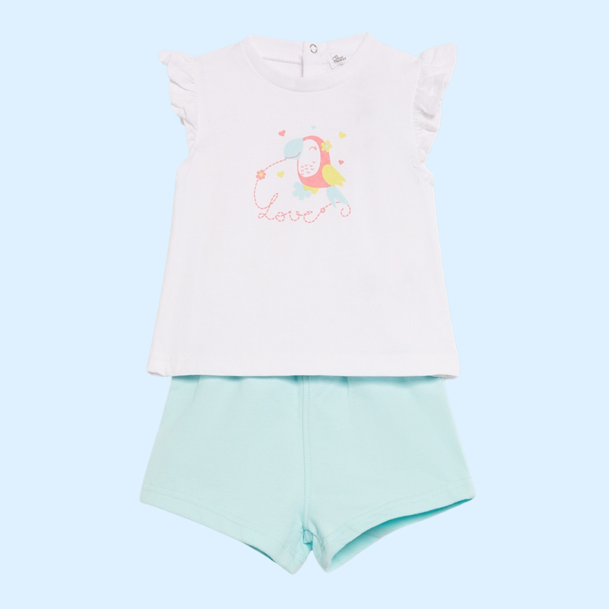 Conjunto Bebé Niña Verde Agua