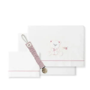 Tríptico Cuna Algodón Oso Lazo de Interbaby
