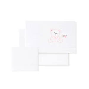 Triptico Coche Franela Oso Lazo Interbaby