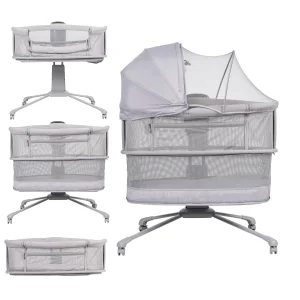 Olmitos Mini Cuna Multifuncional para Bebé 4 en 1: Moisés, Minicuna Colecho, Parque de Juegos