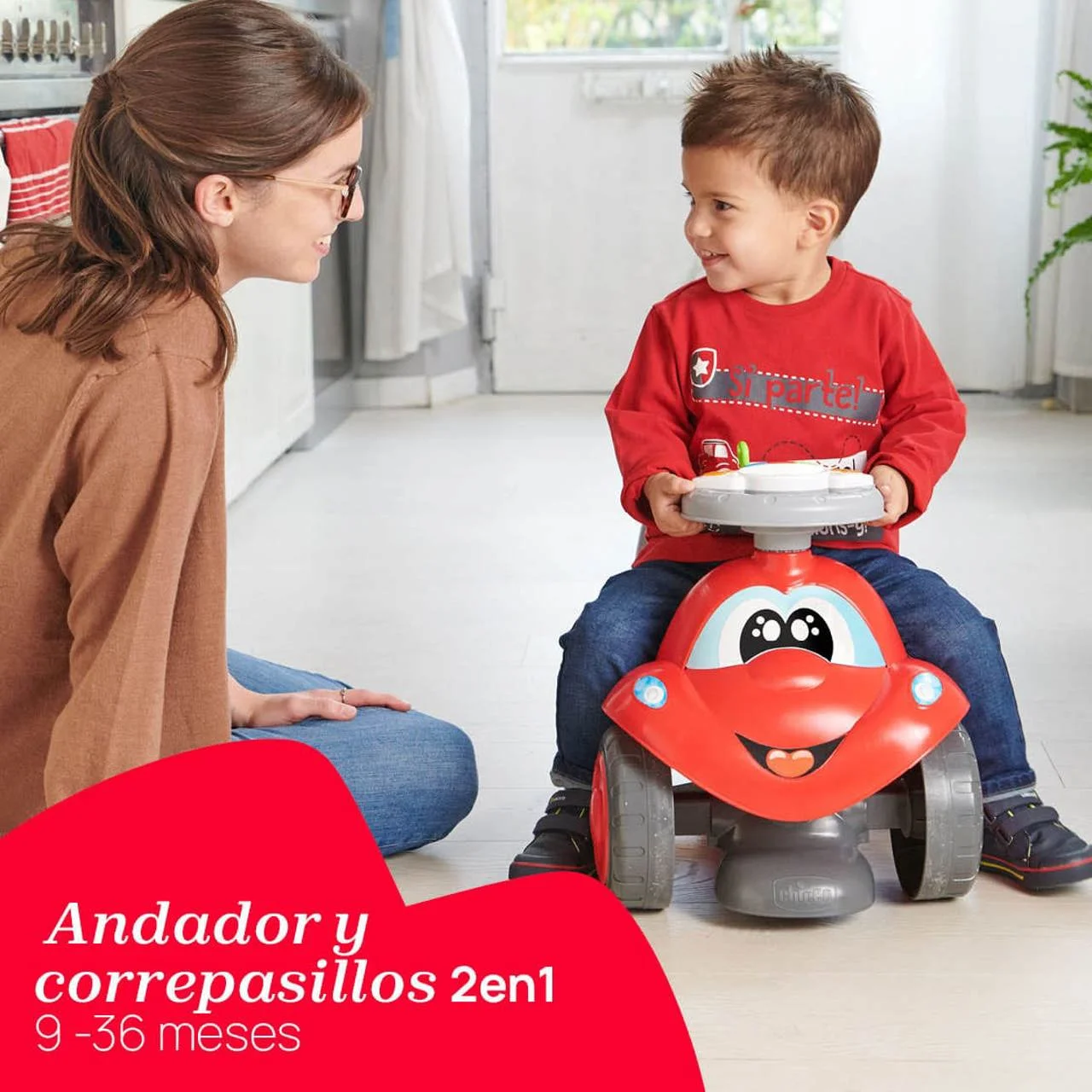 Correpasillos y Andador Billy Walk&Ride 2 en 1 Chicco - Imagen 6
