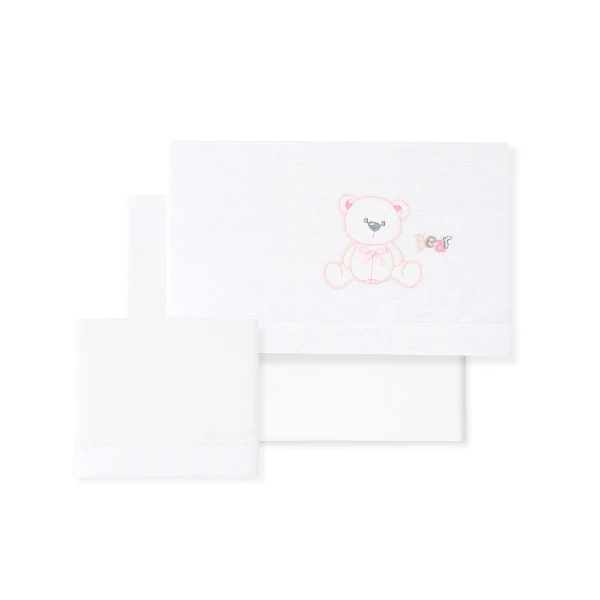 Tríptico Cuna Franela Oso Lazo de Interbaby - Imagen 2