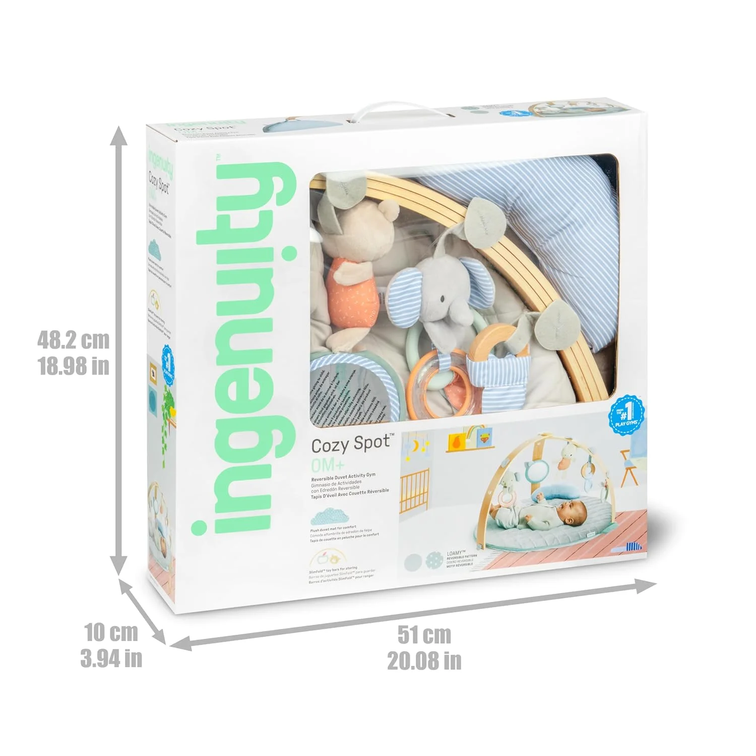 Alfombra De Juegos Madera Cozy Spot Ingenuity - Imagen 8