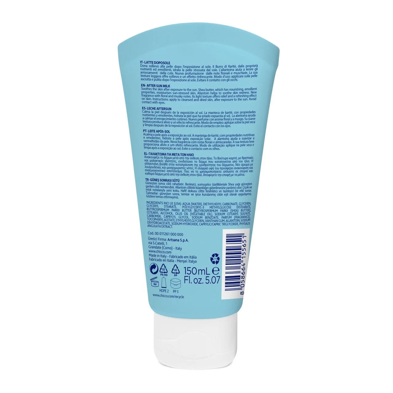 Leche Corporal Aftersun 150 ml. Chicco - Imagen 3