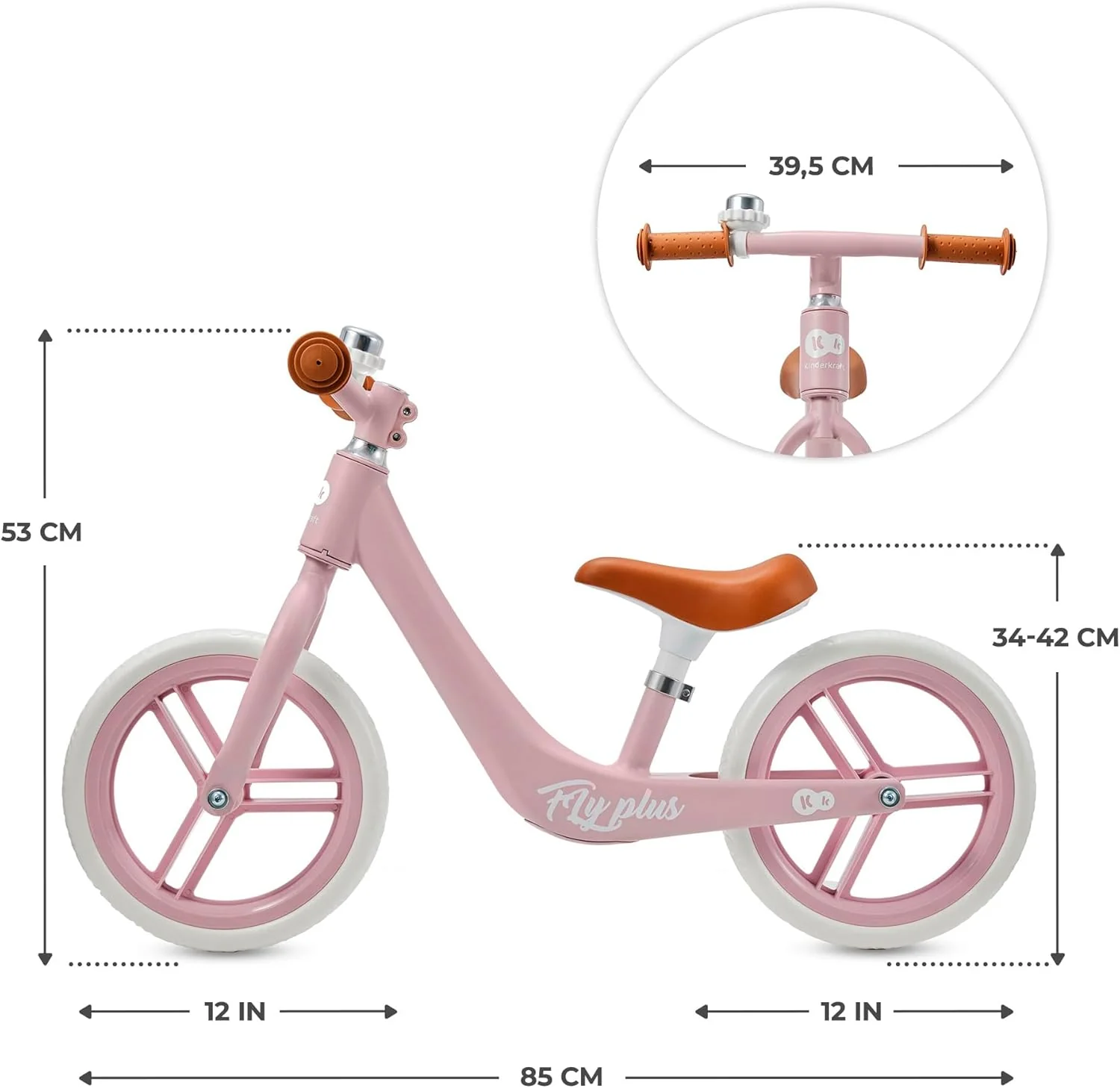 Bicicleta sin Pedales FLY PLUS 2 de Kinderkraft - Imagen 6