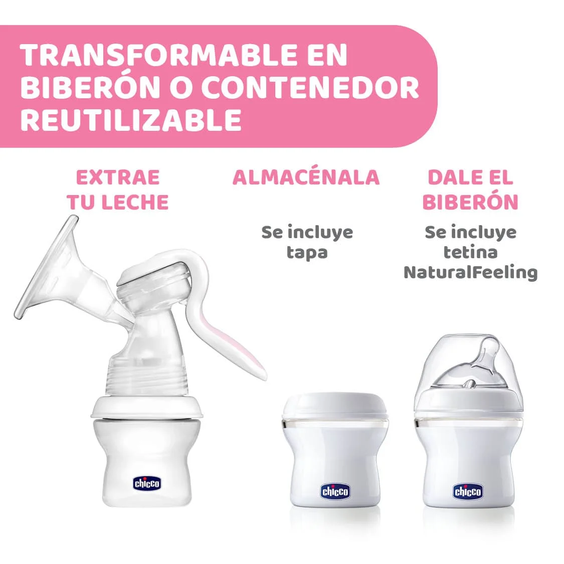 Extractor De Leche Manual Chicco - Imagen 4