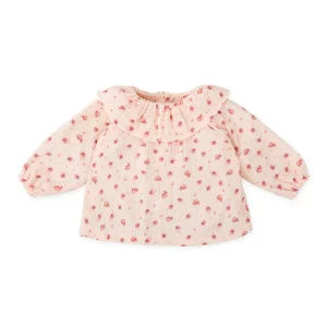 BLUSA PÉTALO FLORES RECIÉN NACIDO