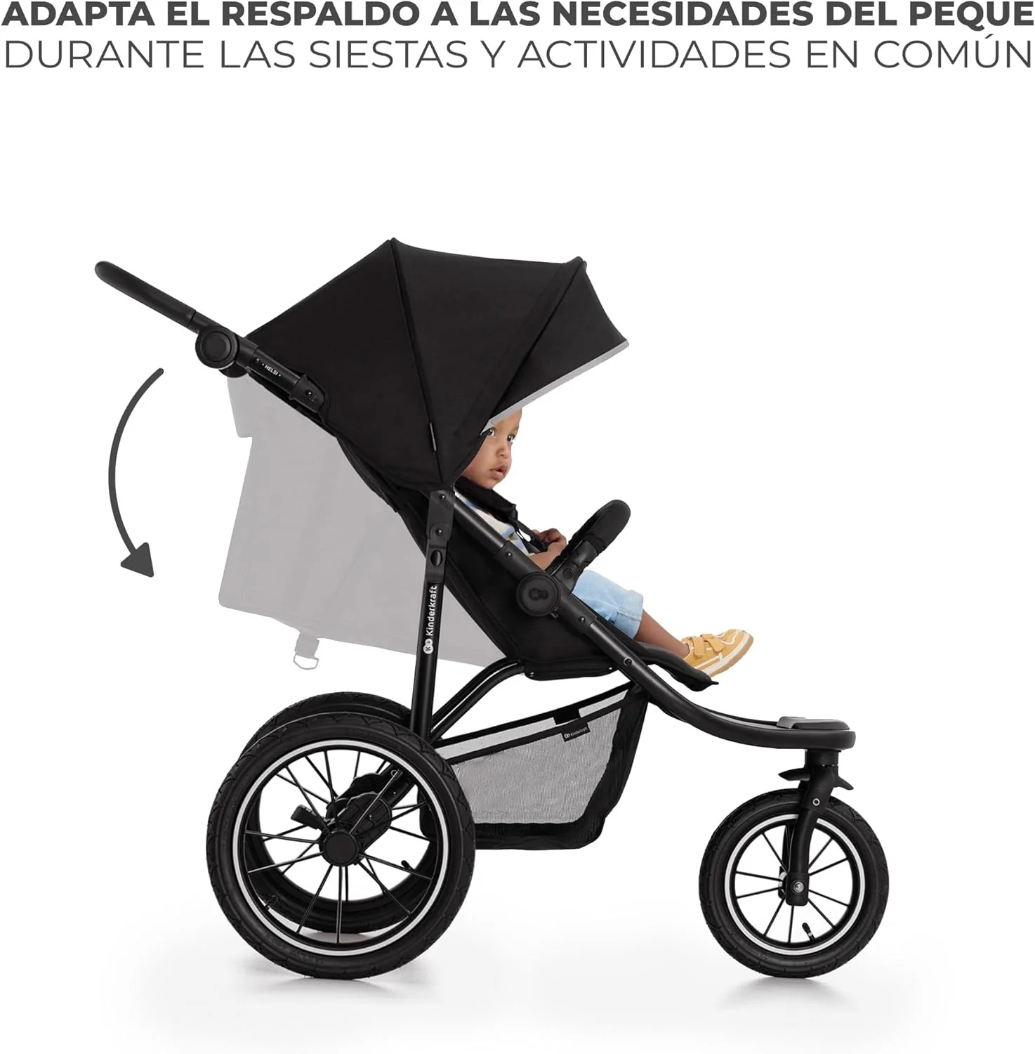 Helsi 2 Silla de paseo 3 ruedas de Kinderkraft (Chollomania) - Imagen 5