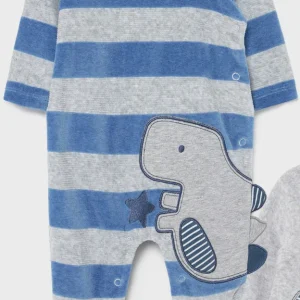 Pelele Punto Largo Dinosaurio Rayas de Mayoral