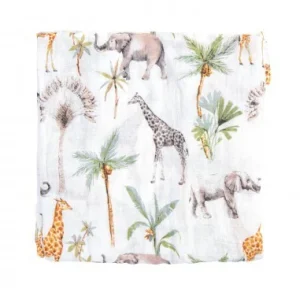 Muselina Bambú África 120x120cm de Bimbipirulos