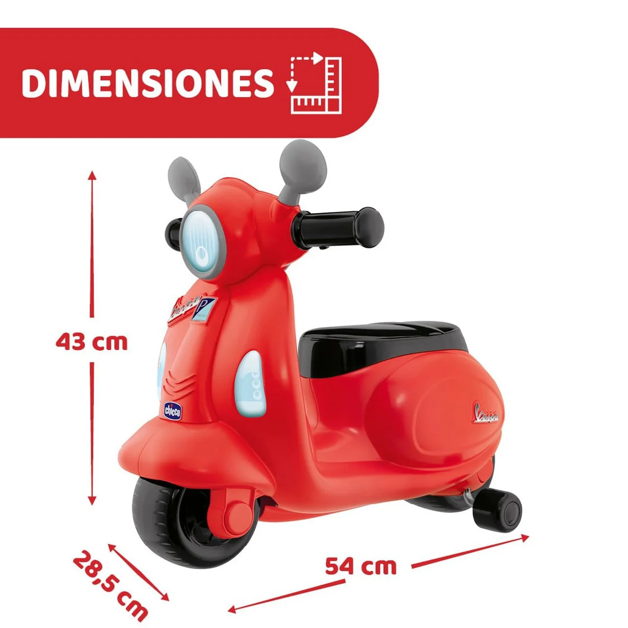 Correpasillos Mi Primera Vespa Chicco - Imagen 9