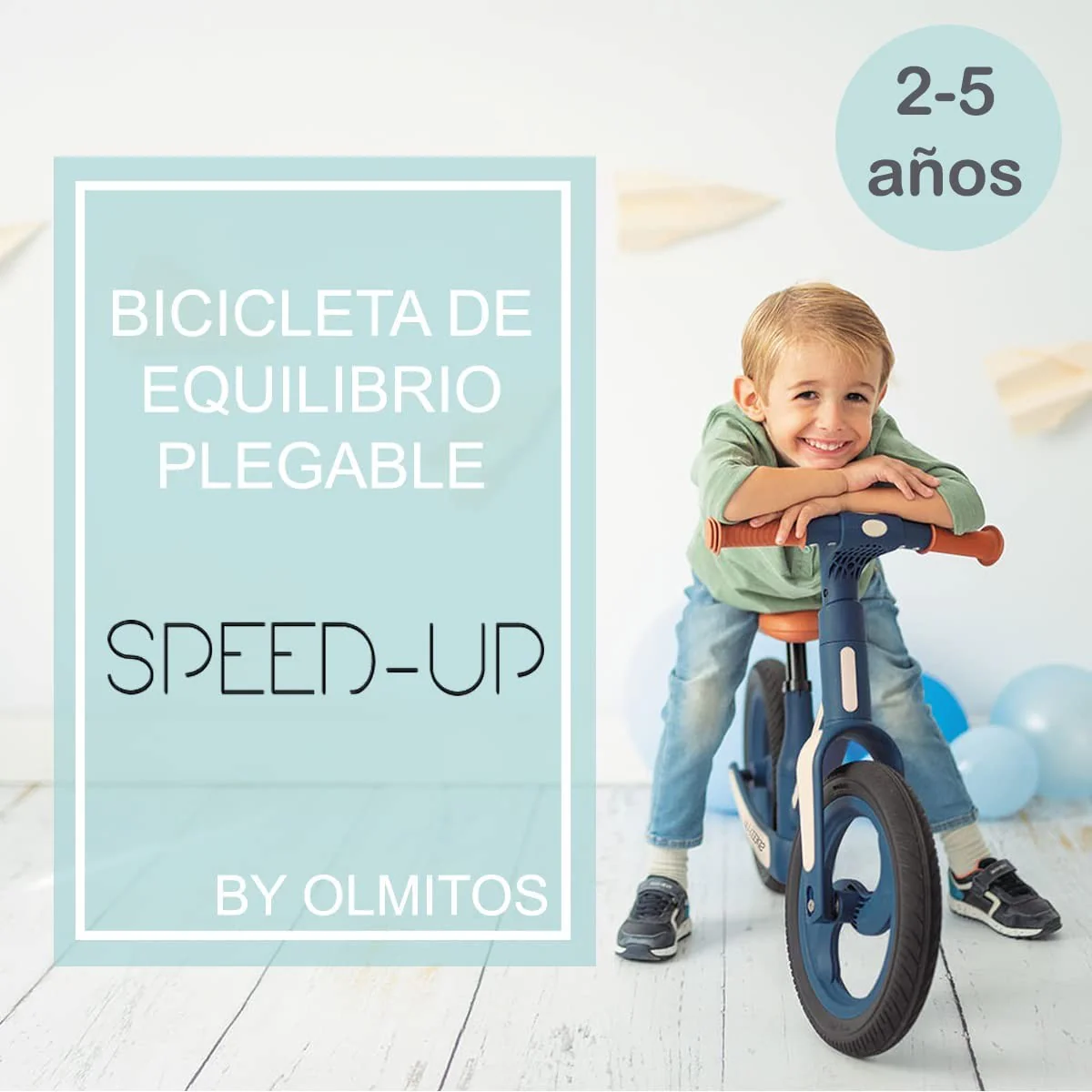 Bicicleta de Equilibrio Plegable Speed-Up de Olmitos - Imagen 8