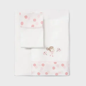 Sábanas de cuna algodón Bailarina de Mayoral
