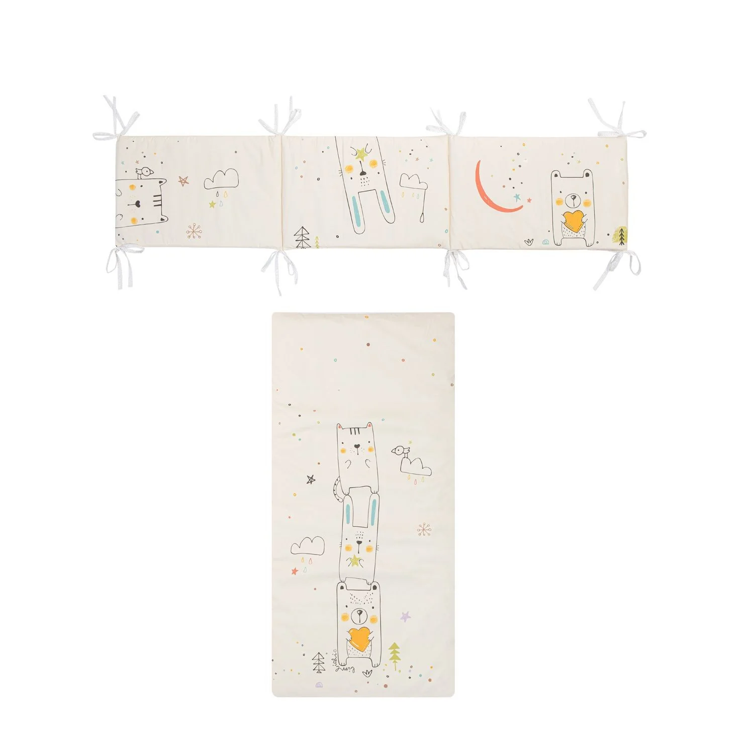 Edredón + Protector Cuna Funny de Bimbidreams