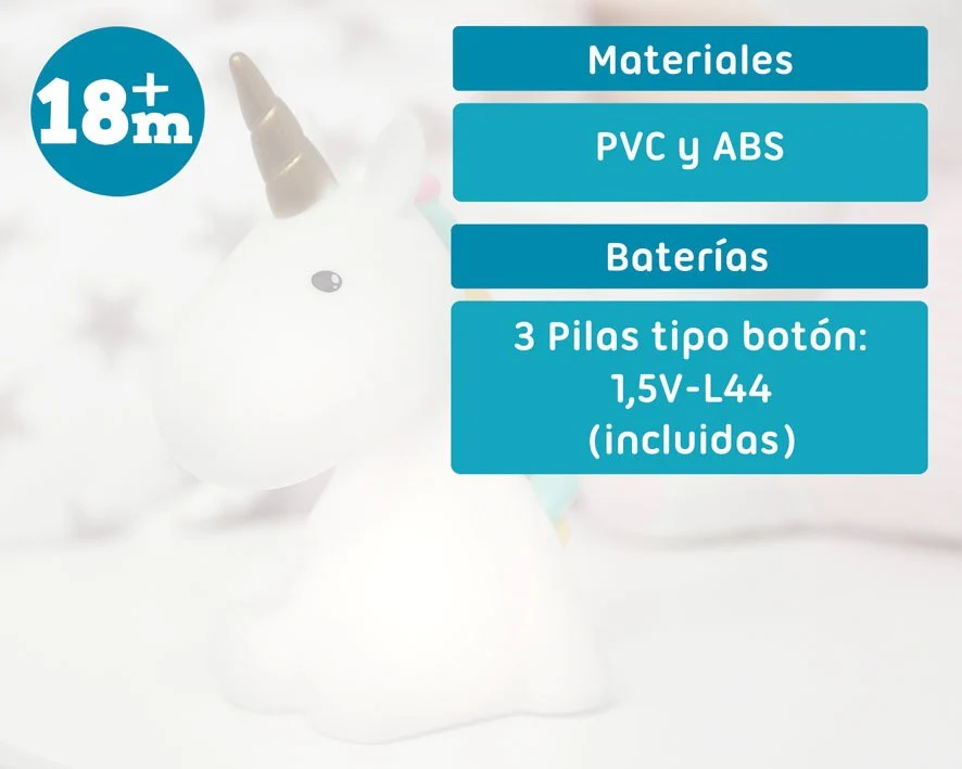 Luz quitamiedos decorativa unicornio de Kiokids - Imagen 7