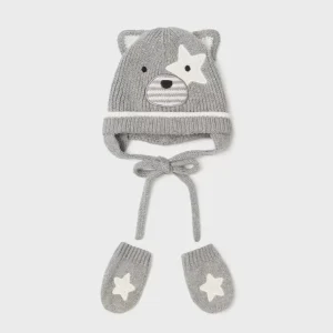 Set gorro y manoplas Better Cotton Osito 9667 Mayoral
