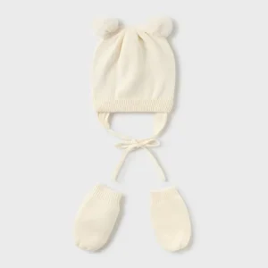 Set gorro y manoplas orejitas Better Cotton 9668 Mayoral