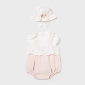 Pelele peto con gorro Better Cotton 1605 de Mayoral