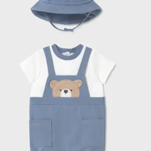 Pelele peto simulado osito con gorro 1606 Mayoral