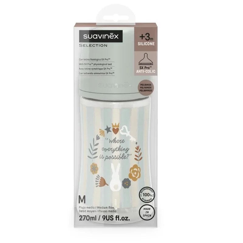 Biberón Poliamida 270ml. Flujo M Wonderland Suavinex - Imagen 7