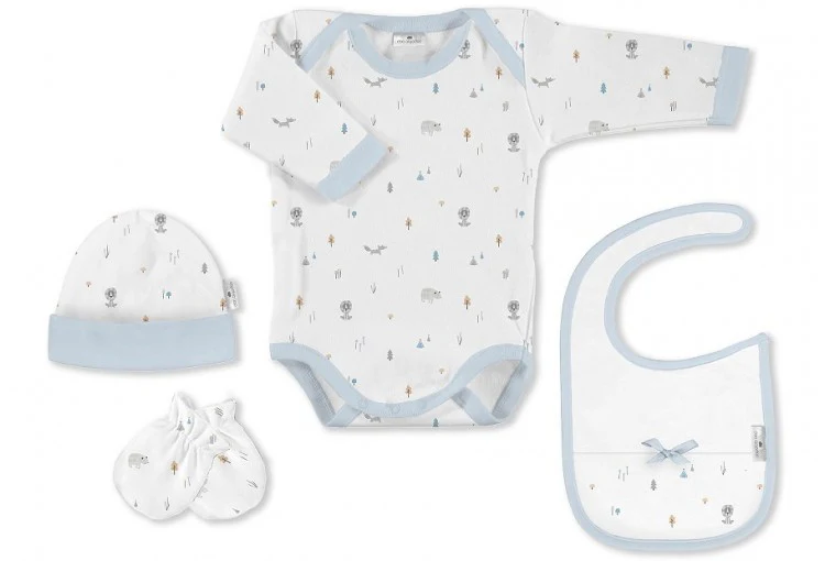 Set Regalo Body 4 Pcs Animalitos Fox de Don Algodon