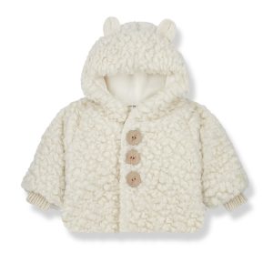 Chaqueta capucha borreguito Apolline ecru