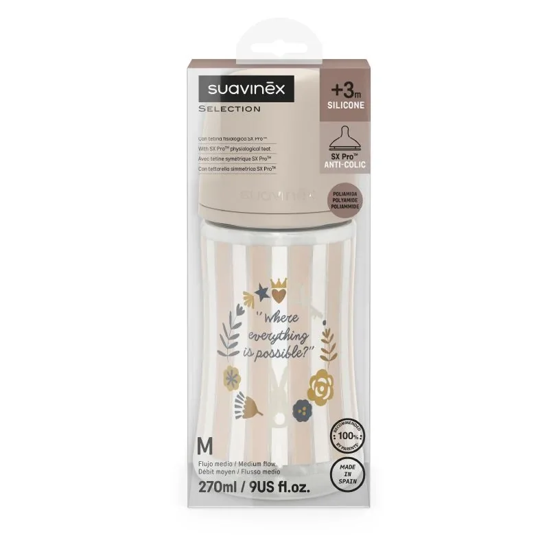 Biberón Poliamida 270ml. Flujo M Wonderland Suavinex - Imagen 6